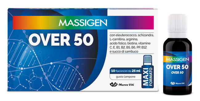 MASSIGEN OVER 50 10 FLACONI DA 25 ML - Farmacia De Pasquale