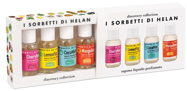 I SORBETTI DI HELAN CHERRYBERRY DISCOVERY KIT SAPONI LIQUIDI 4 PEZZI DA 25 ML - Farmacia De Pasquale