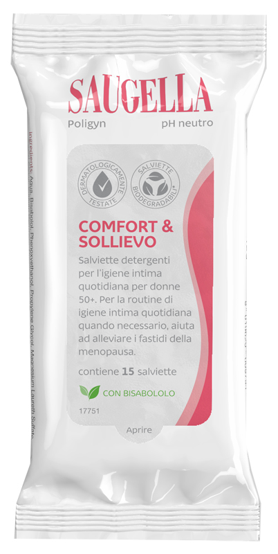 SAUGELLA POLIGYN SALVIETTINE 15 PEZZI - Farmacia De Pasquale