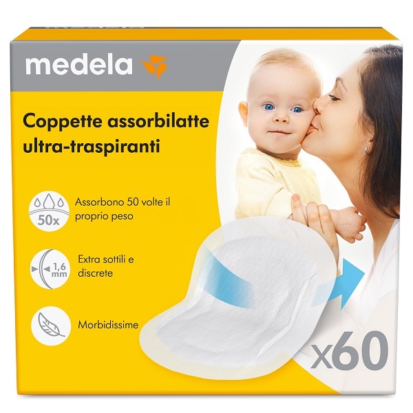 COPPETTE ASSORBILATTE ULTRA-TRASPIRANTI 60 PEZZI - Farmacia De Pasquale