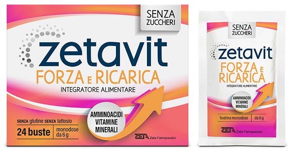 ZETAVIT FORZA E RICARICA 24 BUSTINE 6 G - Farmacia De Pasquale