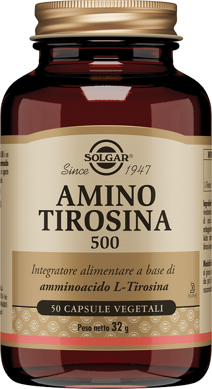AMINO TIROSINA 500 50 CAPSULE VEGETALI - Farmacia De Pasquale