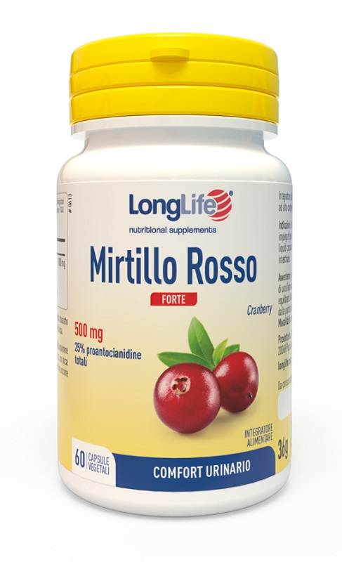 LONGLIFE MIRTILLO ROSSO FORTE 60 CAPSULE VEGETALI - Farmacia De Pasquale