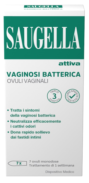 SAUGELLA ATTIVA VAGINOSI BATTERICA 7 OVULI VAGINALI - Farmacia De Pasquale