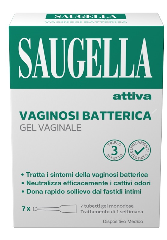 SAUGELLA ATTIVA VAGINOSI BATTERICA GEL VAGINALE 7 TUBETTI MONODOSE - Farmacia De Pasquale