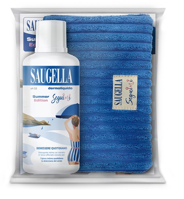 SAUGELLA SEGUIMI BUNDLE DERMOLIQUIDO 500 ML + GADGET POCHETTE - Farmacia De Pasquale