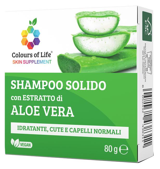 COLOURS OF LIFE ALOE SHAMPOO SOLIDO 80 G - Farmacia De Pasquale