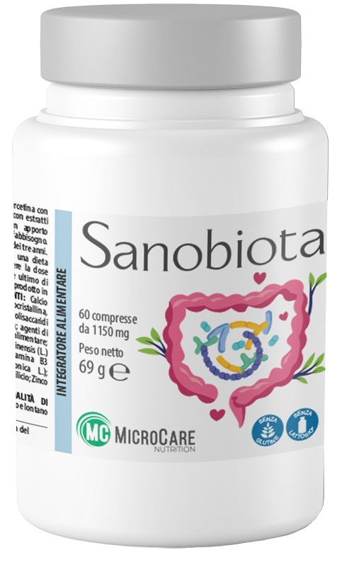 MICROCARE NUTRITION SANOBIOTA 60 COMPRESSE - Farmacia De Pasquale
