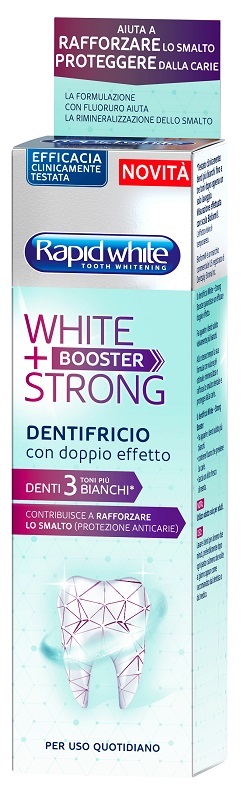 RAPID WHITE DENTIFRICIO WHITE+BOOSTER STRONG 75ML - Farmacia De Pasquale