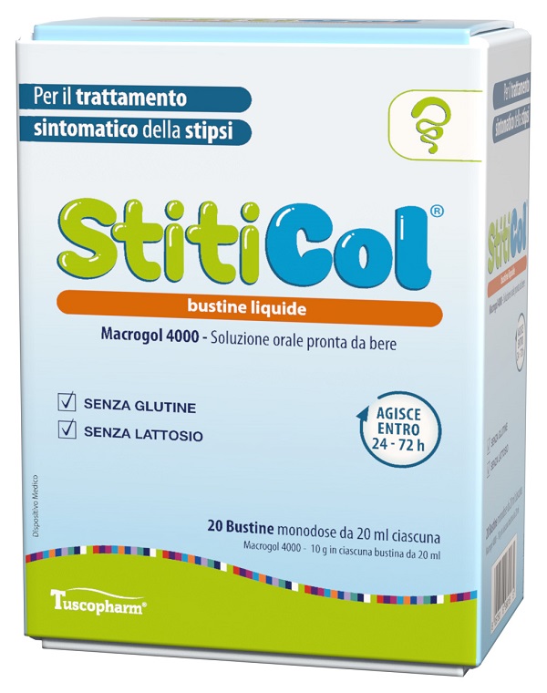 STITICOL 20 BUSTINE DA 20 ML SENZA GLUTINE SENZA LATTOSIO - Farmacia De Pasquale