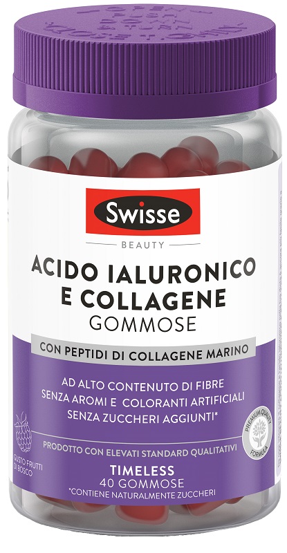 SWISSE ACIDO IALURONICO & COLLAGENE 40 GOMMOSE - Farmacia De Pasquale