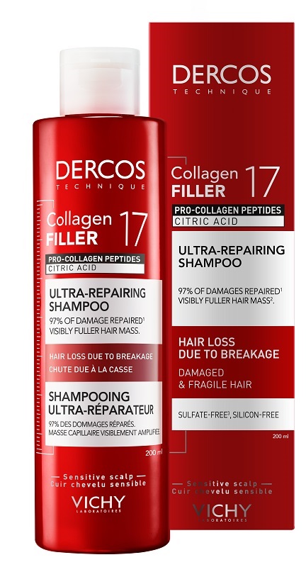 DERCOS COLLAGEN 17 FILLER SHAMPOO 200 ML - Farmacia De Pasquale