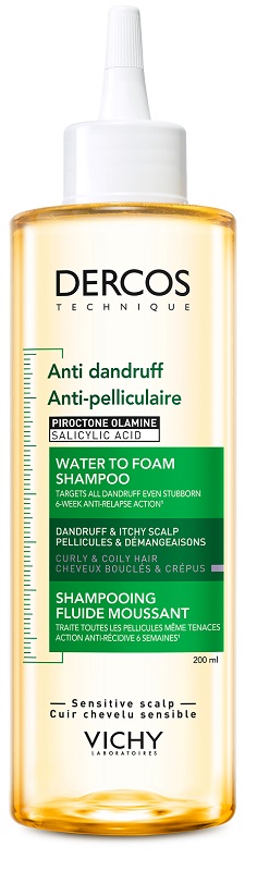 DERCOS TECHNIQUE SHAMPOO ANTI DANDRUFF ACQUA MOUSSE 200 ML - Farmacia De Pasquale