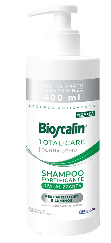 BIOSCALIN TOTAL CARE SHAMPOO FORTIFICANTE RIVITALIZZANTE 400 ML - Farmacia De Pasquale
