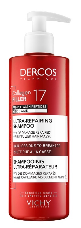 DERCOS COLLAGEN 17 FILLER SHAMPOO 400 ML - Farmacia De Pasquale