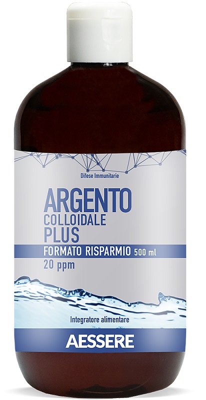 ARGENTO COLLOIDALE PLUS 20PPM 500 ML FORMATO RISPARMIO - Farmacia De Pasquale