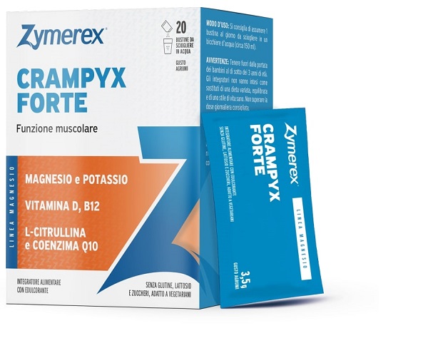ZYMEREX CRAMPYX FORTE 20 BUSTINE DA 3,5 G GUSTO AGRUMI CON EDULCORANTE SENZA ZUCCHERI SENZA GLUTINE SENZA LATTOSIO - Farmacia De Pasquale
