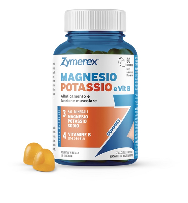ZYMEREX MAGNESIO POTASSIO E VIT B 60 GUMMIES GUSTO ARANCIA E MANDARINO CON EDULCORANTI SENZA ZUCCHERI SENZA GLUTINE SENZA LATTOSIO - Farmacia De Pasquale