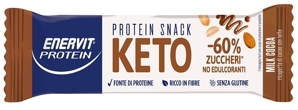 ENERVIT PROTEIN SNACK KETO MILK COCOA 35 G - Farmacia De Pasquale