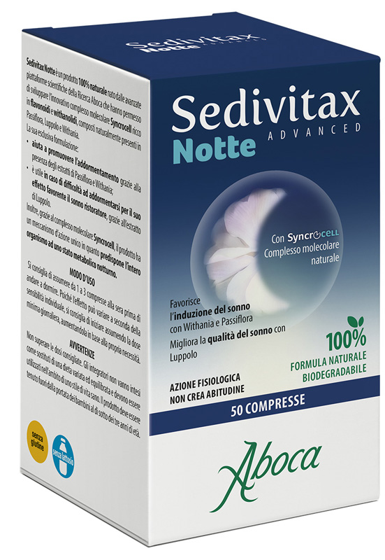 SEDIVITAX NOTTE ADVANCED 50 COMPRESSE - Farmacia De Pasquale