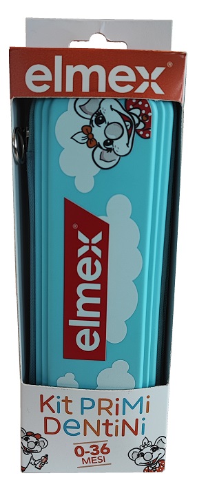 ELMEX KIT PRIMI DENTINI 0-36 MESI 1 ELMEX BIMBI DENTIFRICIO 50 ML + 1 ELMEX SPAZZOLINO BIMBI EDUCATIVO NEW 0-3 ANNI - Farmacia De Pasquale