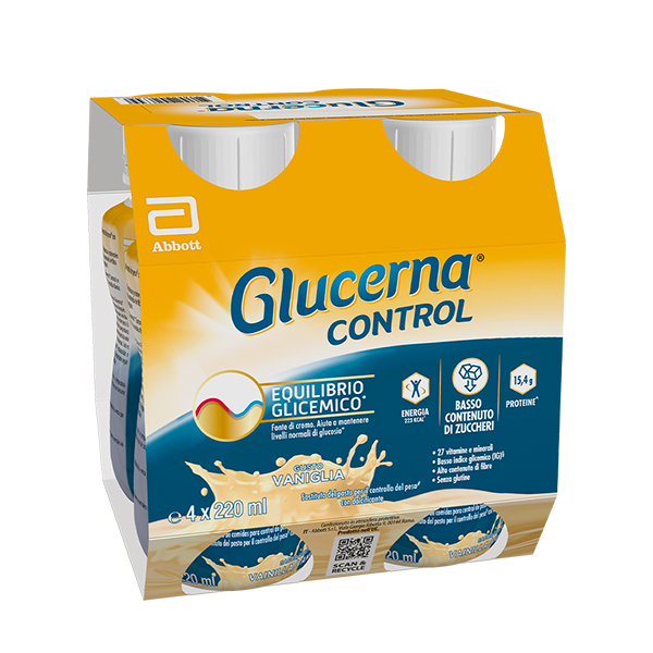 GLUCERNA CONTROL VANIGLIA 4X220 ML - Farmacia De Pasquale