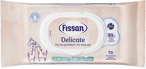 FISSAN SALVIETTE DELICATE NEW 70 PEZZI - Farmacia De Pasquale