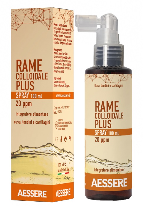 RAME COLLOIDALE PLUS SPRAY 20PPM 100 ML - Farmacia De Pasquale
