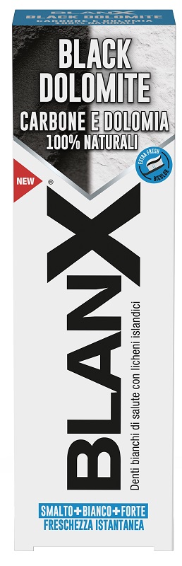 BLANX BLACK DOLOMITE DENTIFRICIO 75 ML - Farmacia De Pasquale