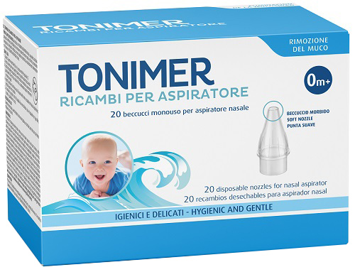 RICAMBI ASPIRATORE NASALE TONIMER 20 PEZZI - Farmacia De Pasquale