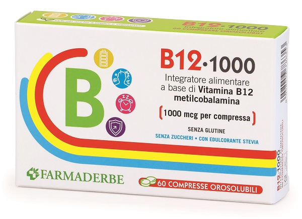 B12 1000 60 COMPRESSE OROSOLUBILI DA 0,2 G - Farmacia De Pasquale