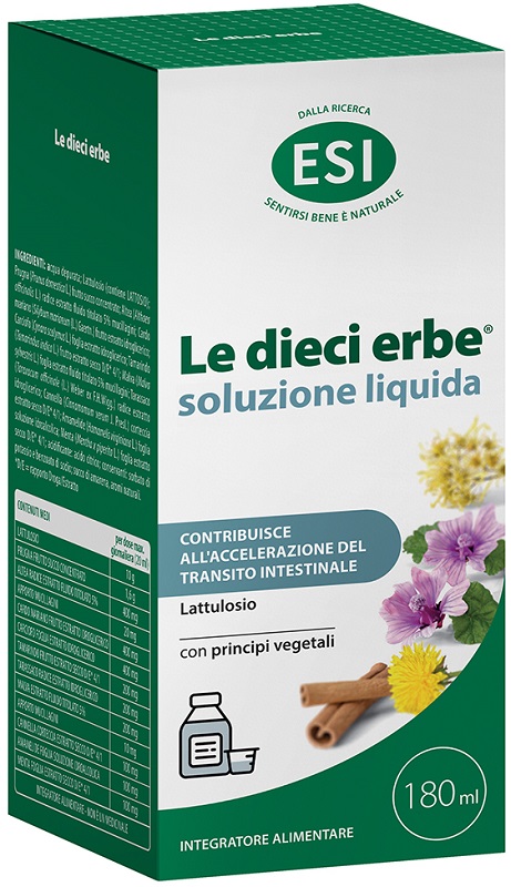 ESI LE DIECI ERBE SOLUZIONE LIQUIDA 180 ML - Farmacia De Pasquale
