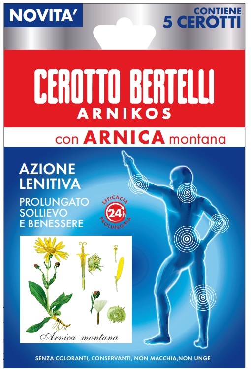 BERTELLI CEROTTO ARNIKOS CON ARNICA MONTANA 5 PEZZI - Farmacia De Pasquale