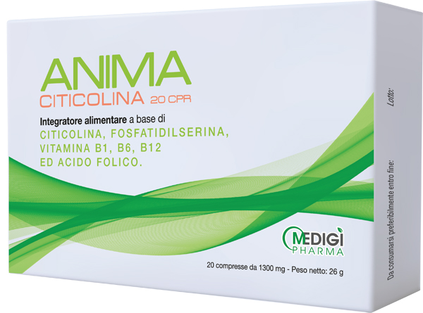 ANIMA CITICOLINA 20 COMPRESSE - Farmacia De Pasquale