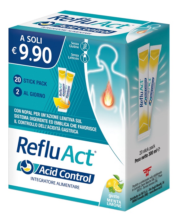 REFLU ACT ACID CONTROL 20 STICK - Farmacia De Pasquale