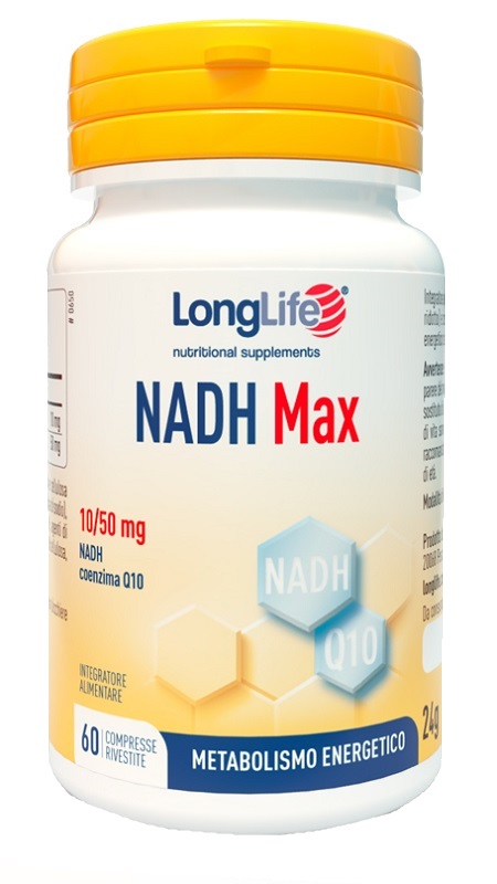 LONGLIFE NADH MAX 60 COMPRESSE RIVESTITE - Farmacia De Pasquale