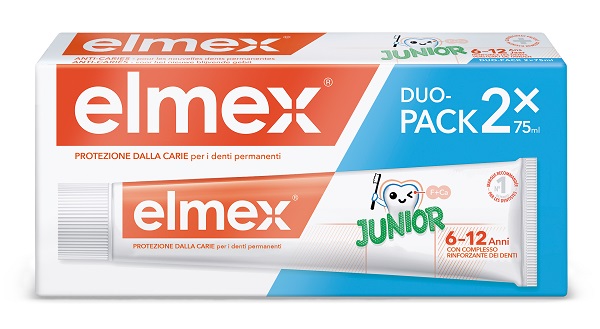 ELMEX JUNIOR DENTIFRICIO 75 ML DUOPACK - Farmacia De Pasquale