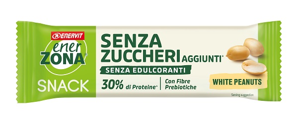 ENERZONA SNACK ARACHIDI COPERTURA BIANCA AL LATTE SENZA ZUCCHERI AGGIUNTI 33 G - Farmacia De Pasquale