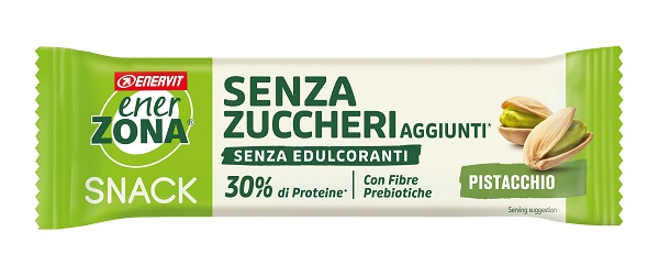 ENERZONA SNACK PISTACCHIO COPERTURA BIANCA AL LATTE SENZA ZUCCHERI AGGIUNTI 27 G - Farmacia De Pasquale