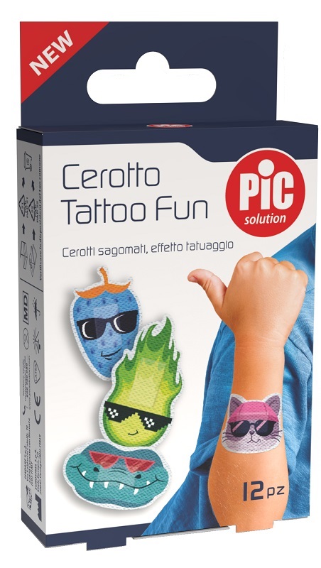 PIC SOLUTION CEROTTO TATTOO FUN 12 PEZZI - Farmacia De Pasquale