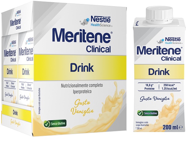 MERITENE CLINICAL DRINK VANIGLIA 4 BOTTIGLIE DA 200 ML - Farmacia De Pasquale