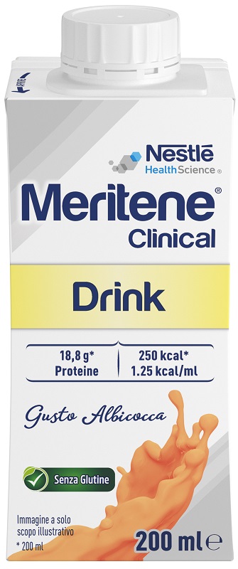 MERITENE CLINICAL DRINK ALBICOCCA 200 ML - Farmacia De Pasquale