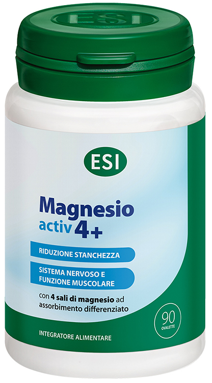 ESI MAGNESIO ACTIV 4+ 90 OVALETTE SENZA GLUTINE - Farmacia De Pasquale