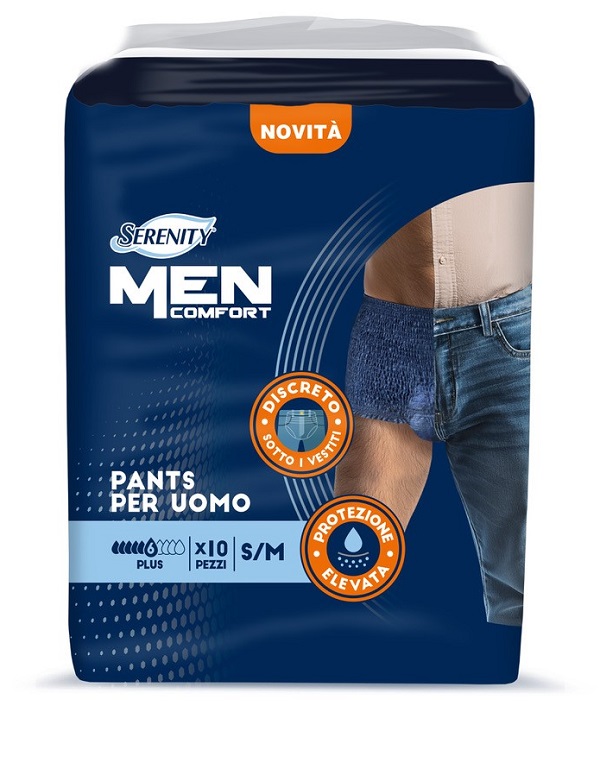 PANNOLONE A MUTANDINA SERENITY MEN COMFORT PLUS S/M 10 PEZZI - Farmacia De Pasquale