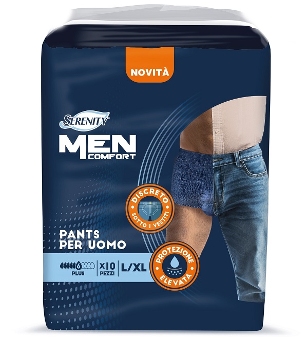 PANNOLONE A MUTANDINA SERENITY MEN COMFORT PLUS L/XL 10 PEZZI - Farmacia De Pasquale