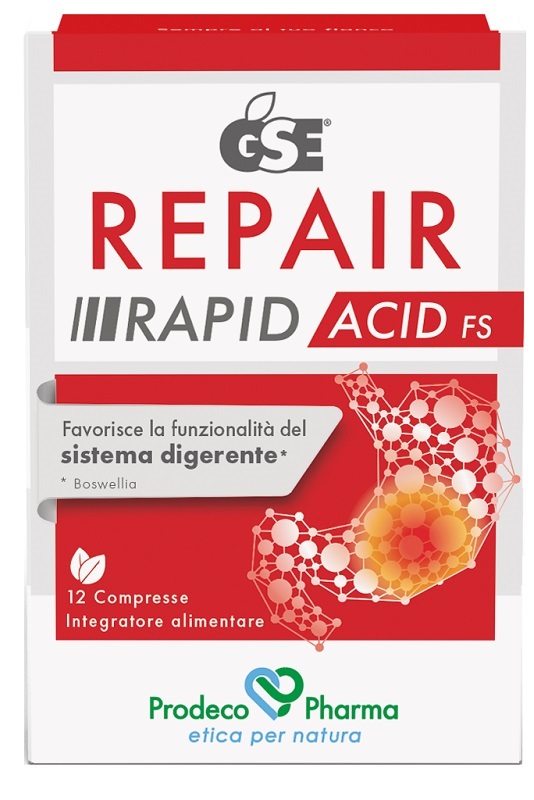 GSE REPAIR RAPID ACID FS 12 COMPRESSE - Farmacia De Pasquale