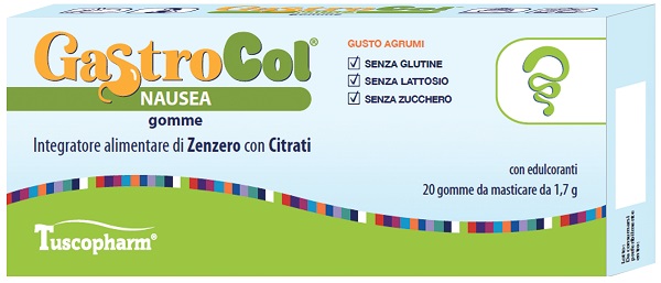 GASTROCOL NAUSEA GOMME GUSTO AGRUMI 34 G - Farmacia De Pasquale