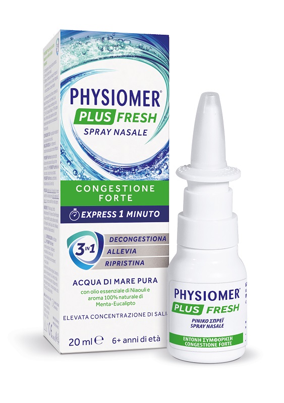 SPRAY NASALE PHYSIOMER PLUS FRESH 20 ML - Farmacia De Pasquale