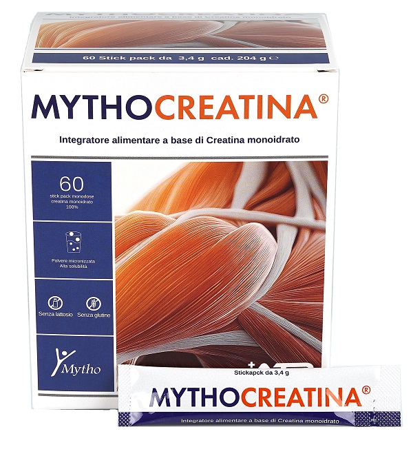 MYTHOCREATINA 60 STICK PACK SENZA GLUTINE SENZA LATTOSIO - Farmacia De Pasquale