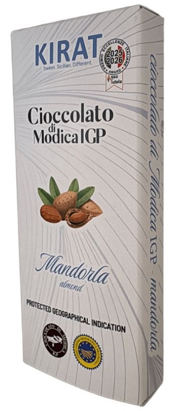 CIOCCOLATO DI MODICA IGP MANDORLA BENESSERE 50 G - Farmacia De Pasquale